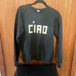 Clare V “Ciao” sweatshirt in excellent condition small